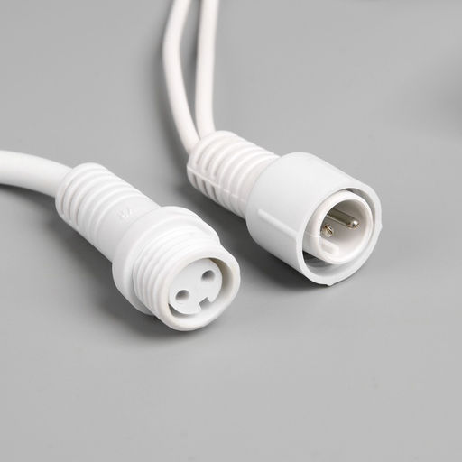 Гирлянда «Бахрома» 3×0.9 м, IP65, УМС, белая нить каучук, 144 LED, свечение мульти, 220 В