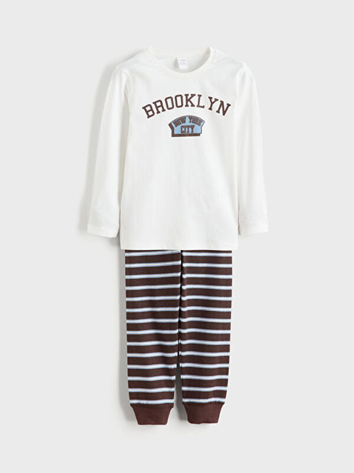 Bisiklet Yaka Erkek ?ocuk Pijama Tak?m?