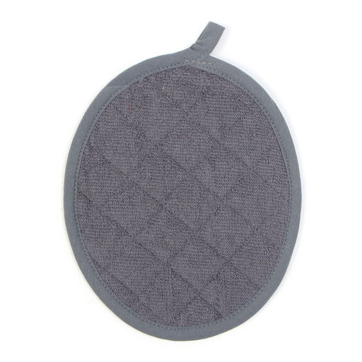 Набор кухонный Этель, цвет серый: варежка 33х17 см, прихватка 24х19 см, хлопок, махра  фото 2