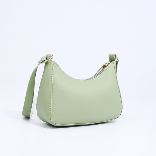 Сумка-багет на молнии, цвет мятный - Simaland фото 3