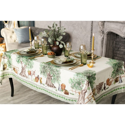Скатерть Этель Olivia 180×145 см +/- 3 см, 100% хлопок, саржа 190 г/м²
