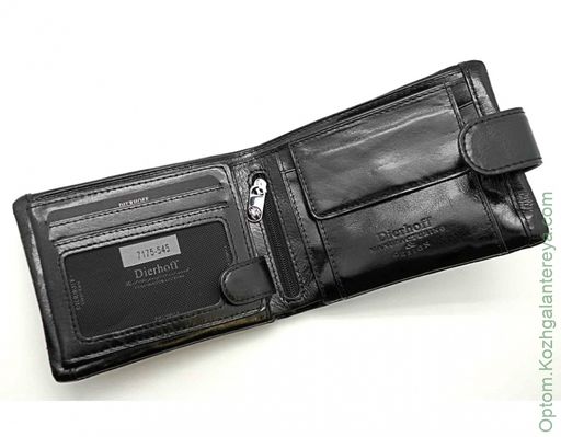 Мужское кожаное портмоне Dierhoff Д 7175-545 - Sergio valentini фото 2
