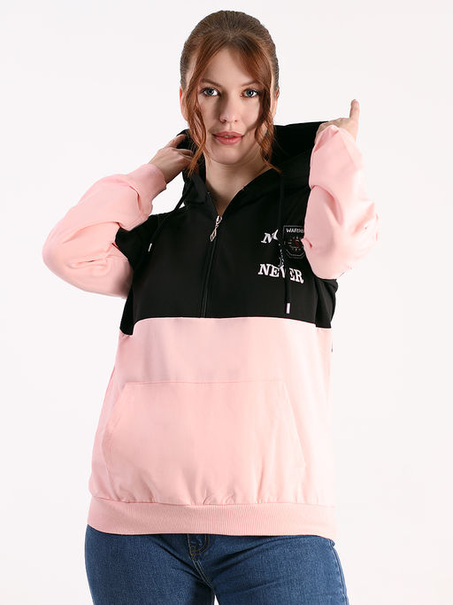 Толстовка с капюшоном больших размеров женская