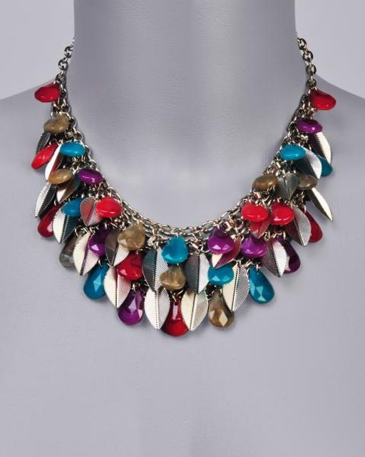 Celesta. Колье с разноцветными вставками