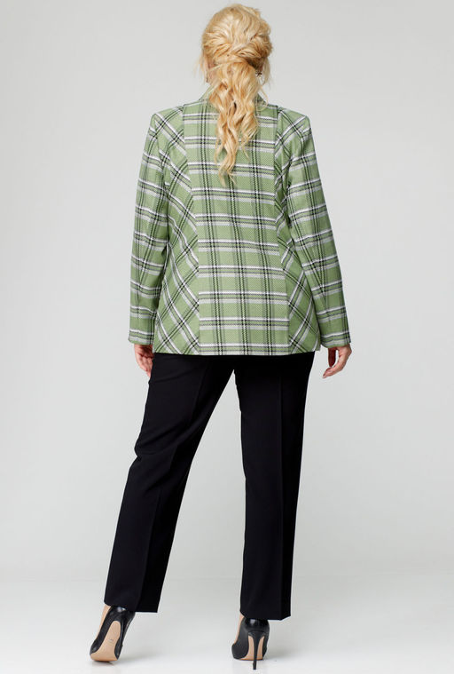 Жакет БелЭльСтиль 203 зеленая клетка фото 5