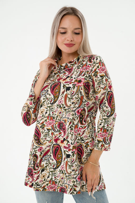 Туника женская из масла Сальма огурцы - Амадэль фото 5