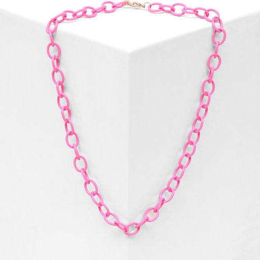 Чокер Цепь мультики, цвет розовый, L=30 - Queen fair фото 4