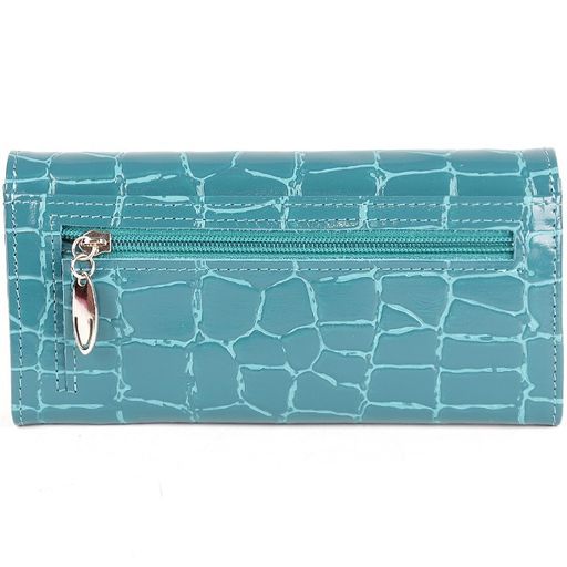 Портмоне женское Cayman-403к н/к, 2 отд, 10 карм, бирюза скат (81) 156674  фото 2