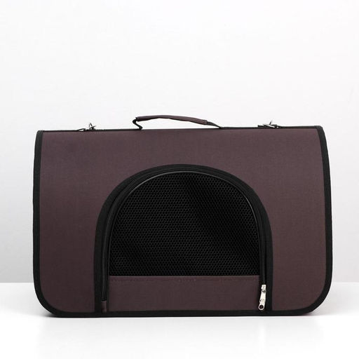 Сумка - переноска для животных, 2 входа, 46 х 28,5 х 30 см, коричневая - Simaland фото 2