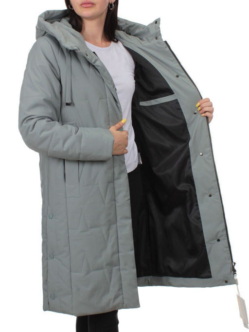 1120 GRAY Пальто зимнее облегченное женское (холлофайбер 150 гр.) - Fashion фото 6