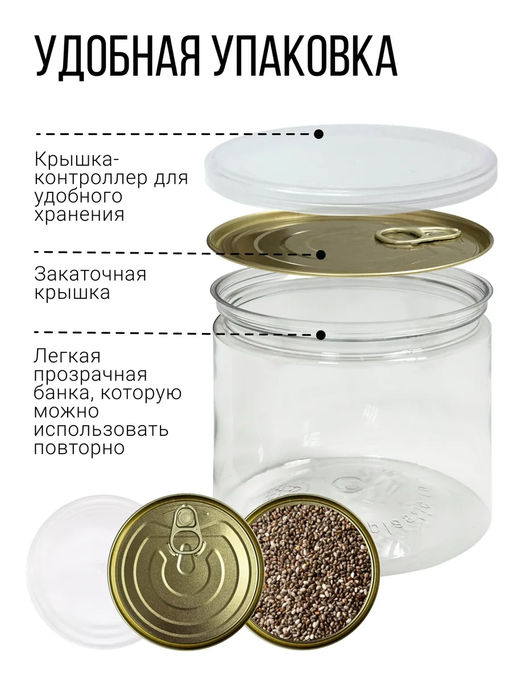 Семена Чиа (состав: 100% семена чиа (испанский шалфей лат. Salvia hispanica L.)) - Sneko Gold фото 11