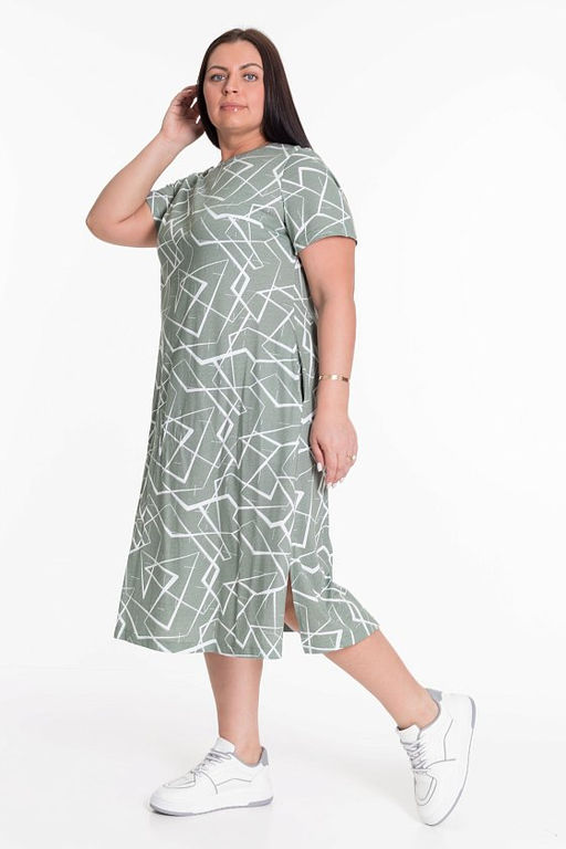 Платье 324105а Хаки - Елена фото 9