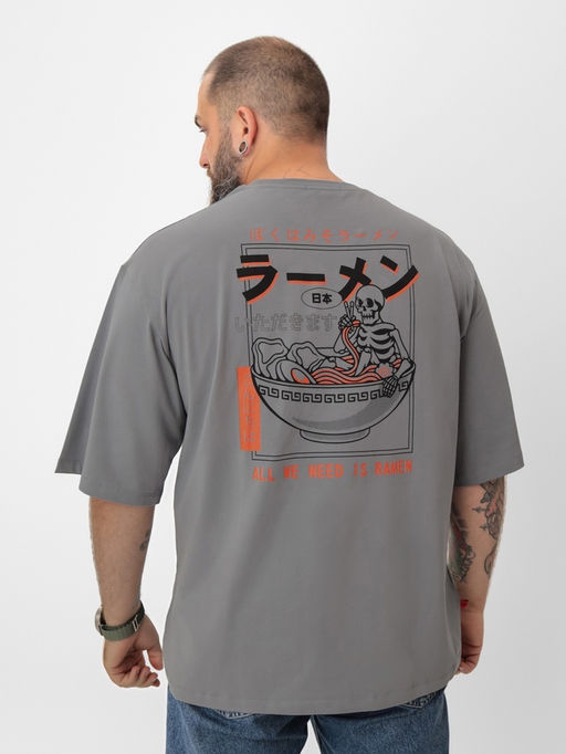 Футболка мужская MIST Ramen, размер 54, серая