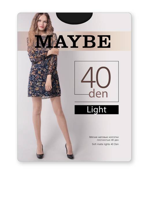 Матовые капроновые женские колготки 40 den Телесный