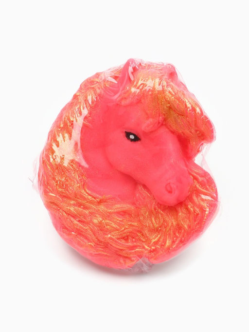 Цена за 2 шт. Новогоднее мыло ручной работы глицериновое Символ года розовая лошадь, 50 г