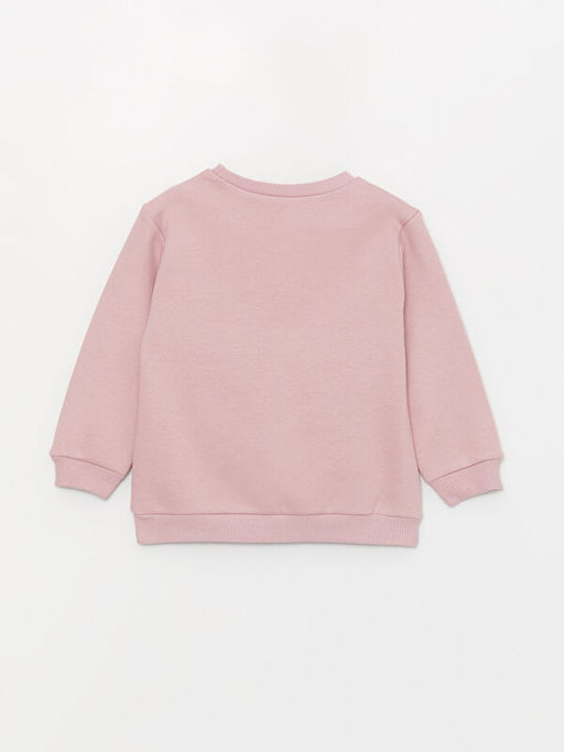 Bisiklet Yaka Bask?l? K?z Bebek Sweatshirt - Waikiki фото 3