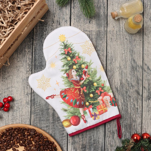 Варежка-прихватка Этель. Щелкунчик, 20?28 см, 100% хлопок, ватин 250 г/м?