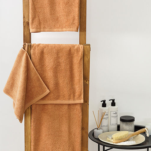 Набор махровых полотенец GINZA 2 шт. (50х90 - 1 шт., 70х140 - 1шт.), 100% хлопок, 450 гр./кв.м., Кэмел - Традиция фото 7