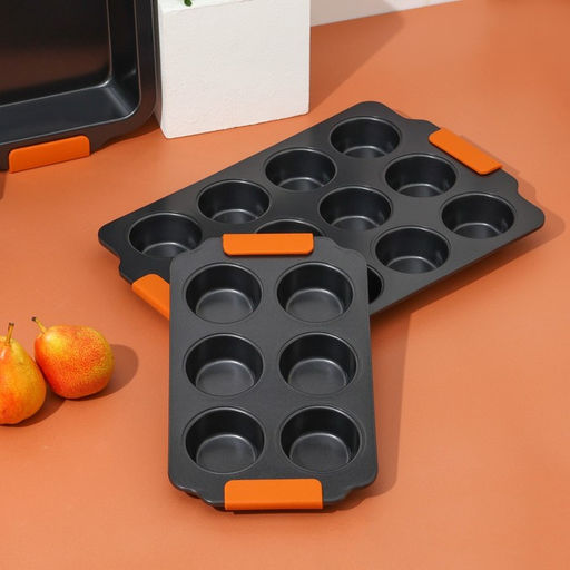 Форма для выпечки Magistro French Bakery. Круг, 39?26.3?3.4 см, 12 ячеек, антипригарное покрытие  фото 9