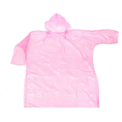 Цена за 10 шт. Дождевик "Универсальный" с капюшоном 8 Мкрн 80*110см розовый ДоброСад