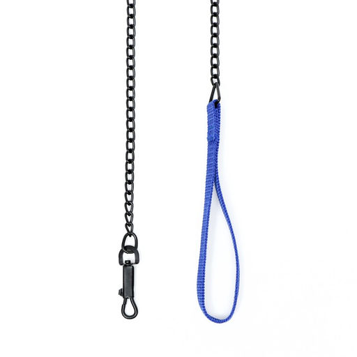 Поводок металлический, 120 см х 2 мм, черный - Пижон фото 3