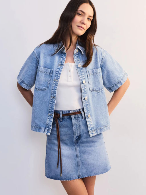 Джинсовая юбка мини ZR2605092348-102 / Zarina