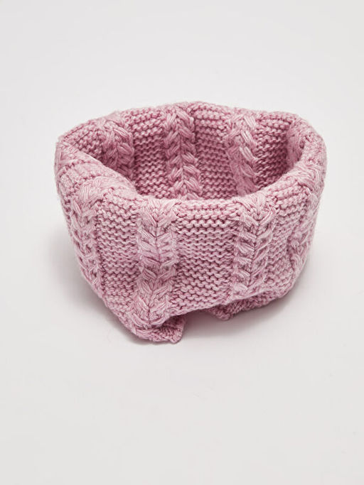 Kendinden Desenli K?z ?ocuk Triko Bere ve Boyunluk 2li - Waikiki фото 2