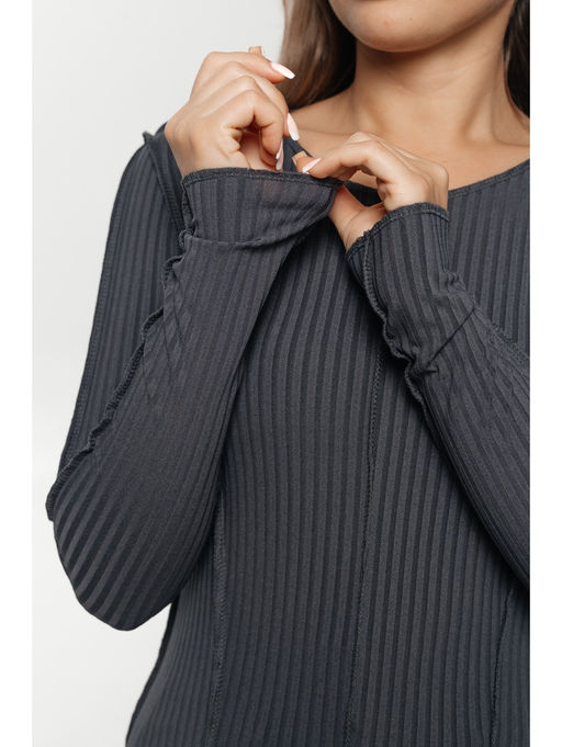 Лонгслив женский Эмма (черный) - Lovetex фото 44