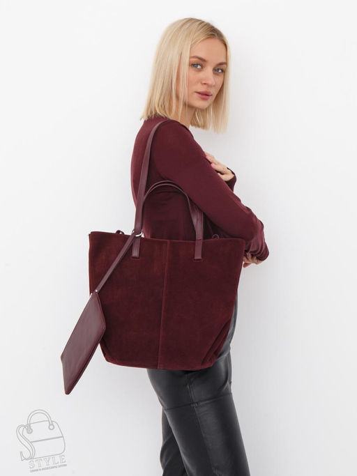 Сумка женская кожаная 2403YF angola red  Polina&Eiterou