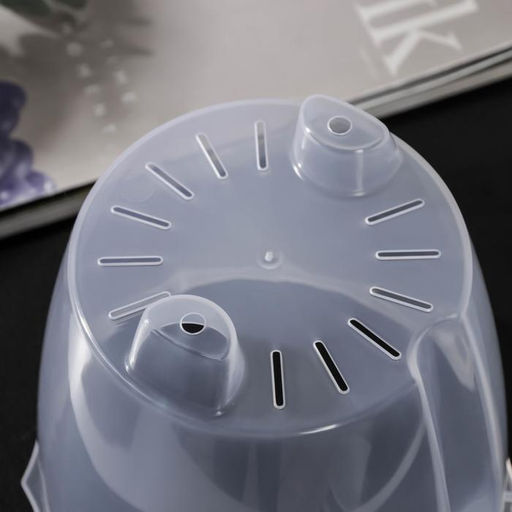 Кашпо для цветов со вставкой «Флюте», 1.9 л, прозрачное