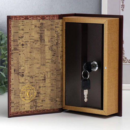 Шкатулка книга-сейф «История становления российского государства», дерево, искусственная кожа, 21×13×5 см