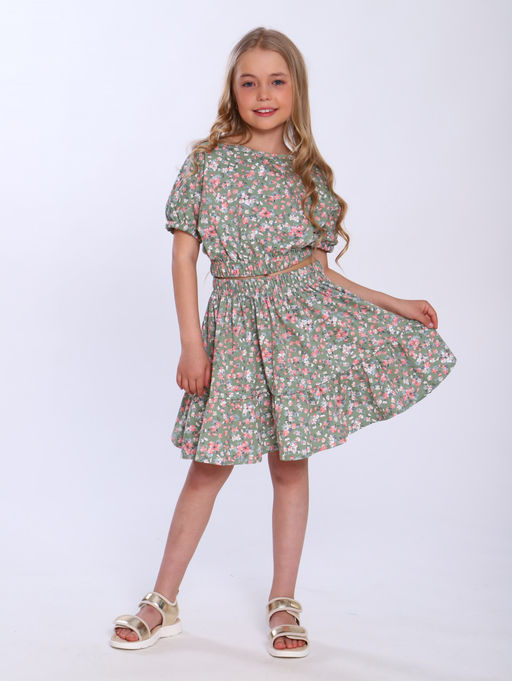 КМ163 Костюм Ламбада (оливковый, розовый) - Милаша фото 4