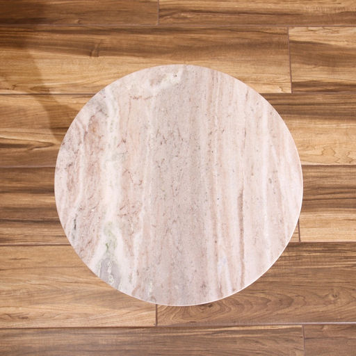 Стол кофейный, 41×41×56 см, алюминий, мрамор