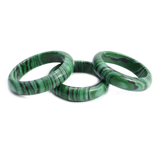 Кольцо из камня Малахит для счастья и процветания размеры 16-19мм