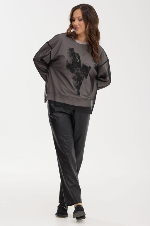 Костюм Magia mody 2475 черный +серый