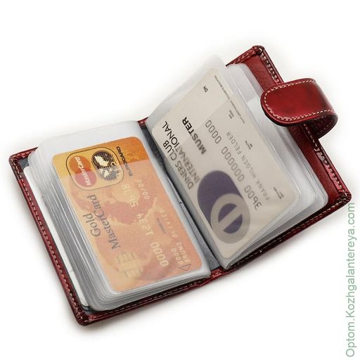 Женская кожаная визитница Sergio Valentini СВ 8133-010  фото 2