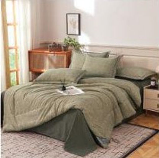 КПБ с одеялом простыней и наволочками KOLOCO 33-78 КОРИЧНЕВЫЙ