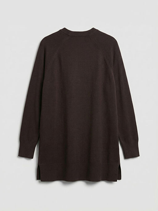 Bisiklet Yaka Kad?n Triko Tunik