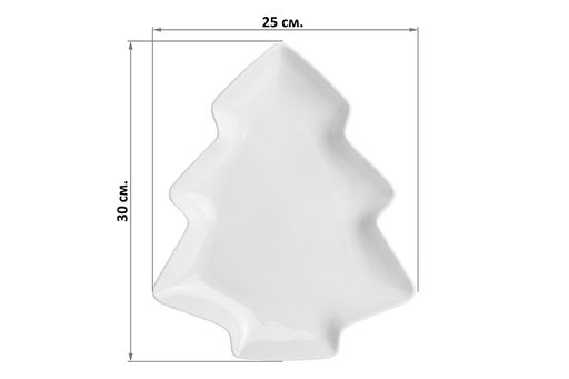 Блюдо 700 мл 30*25*3,5 см Елочка - Elan gallery фото 2