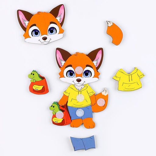 Настольная игра на липучках Лисёнок - Лесная мастерская фото 4