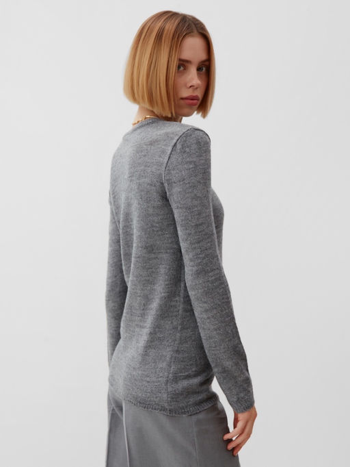 Джемпер женский MINAKU: Knitwear collection, серый, размер 42