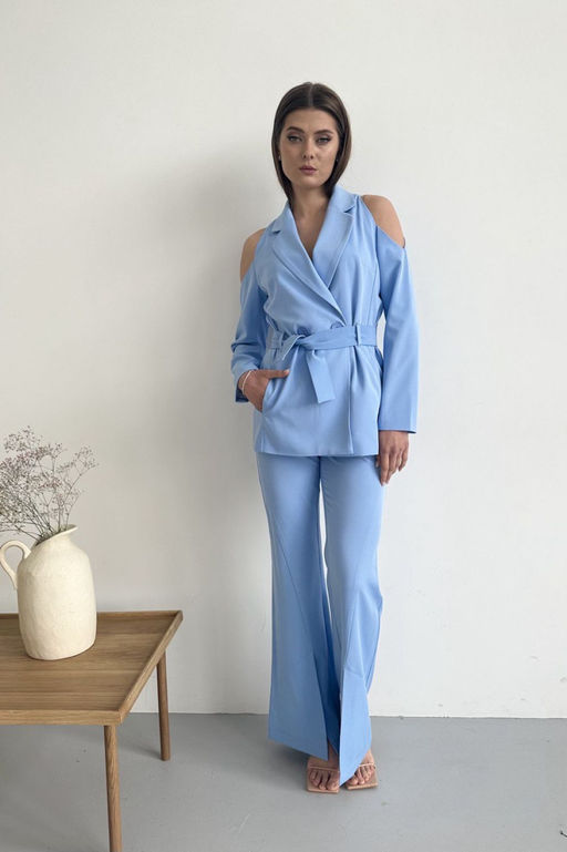 Костюм AURA 9158-170 голубой  фото 3