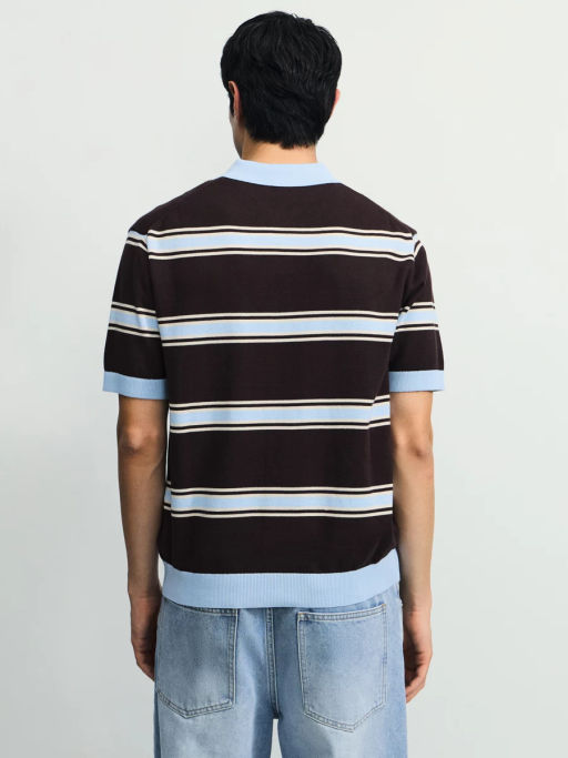 Джемпер поло в полоску / Zarina  фото 6