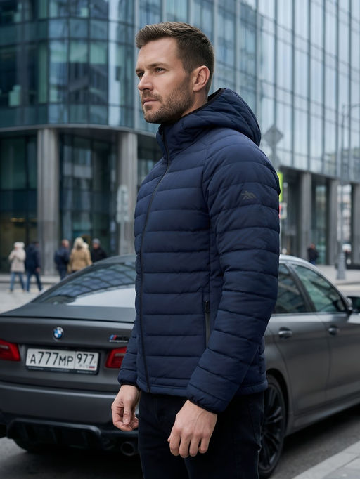 Куртка мужская стёганая с капюшоном с графеновой подкладкой - Valianly фото 53