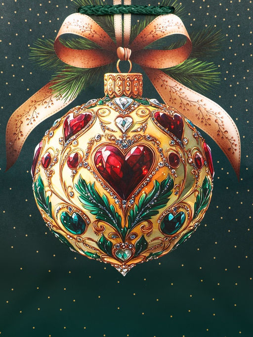 Цена за 2 шт. Пакет подарочный новогодний ламинированный, «Ёлка», 18×10×22.3 см