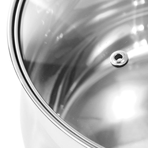 Кастрюля из нержавеющей стали "Elisa" 3,4л, д17см, h11,5см, s0,5мм, дно s2,5мм, двойное капсулированное дно, термоупаковка, Appetite (Китай)