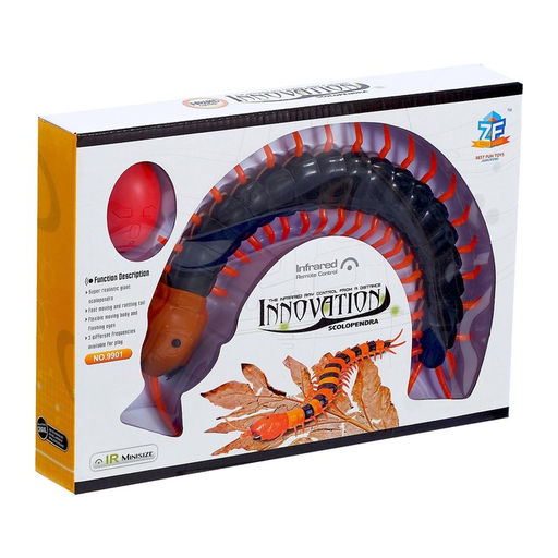 Животное радиоуправляемое Сороконожка, работает от аккумулятора, свет, МИКС - Simaland фото 6