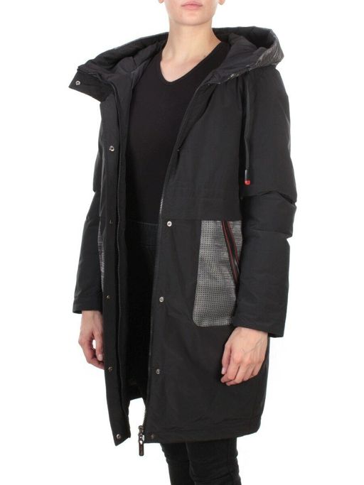 2090 BLACK Куртка зимняя женская AIKESDFRS (200 гр. холлофайбера) - Fashion фото 7