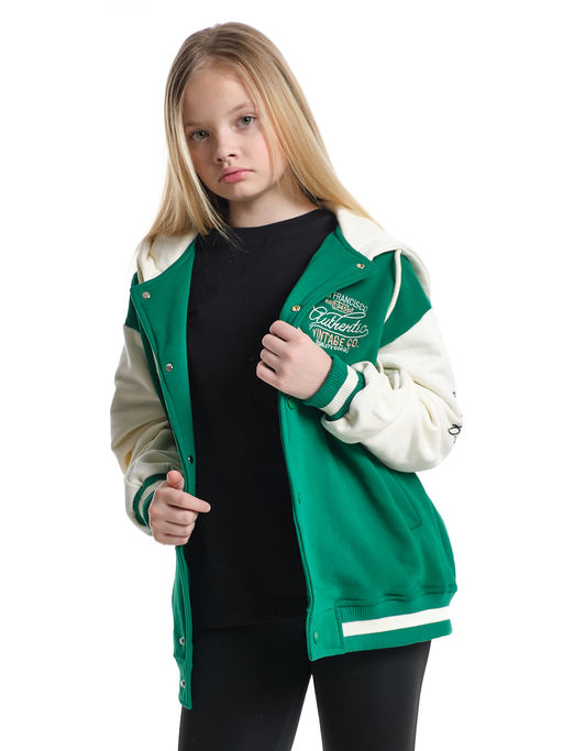 Толстовка с капюшоном с принтом 33-7647 красный - Mini maxi фото 25