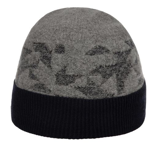 Шапка SEEBERGER арт. 18202-0 TURN-UP BEANIE (синий)